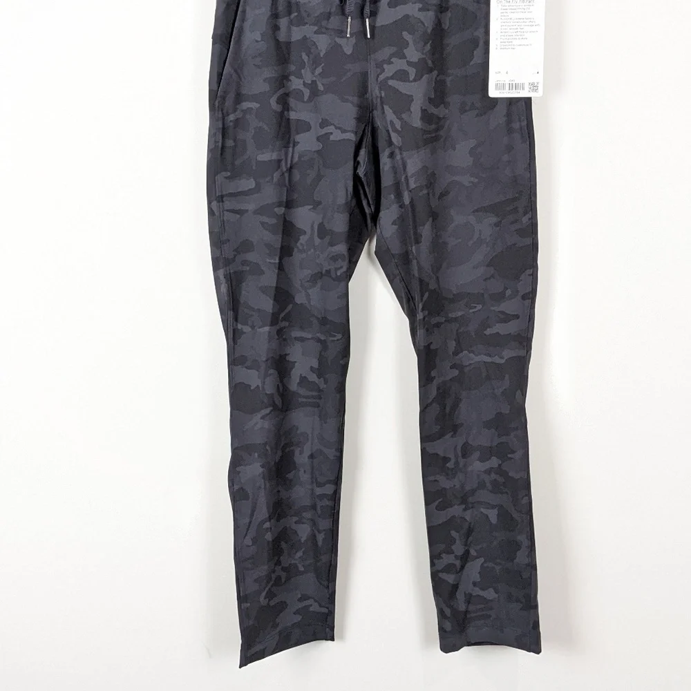 Lululemon On The Fly 7/8 Pants Size 4 incognito Camo grey - Picture 4 of 13